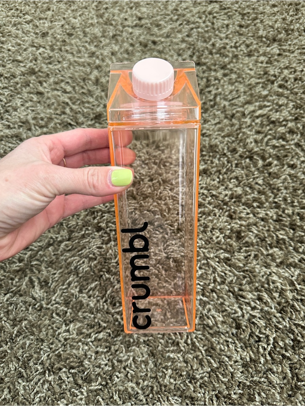 Rare Crumbl Plastic Milk Carton